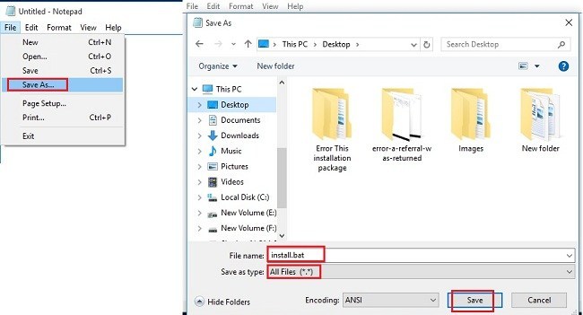 Create Windows Installer Package